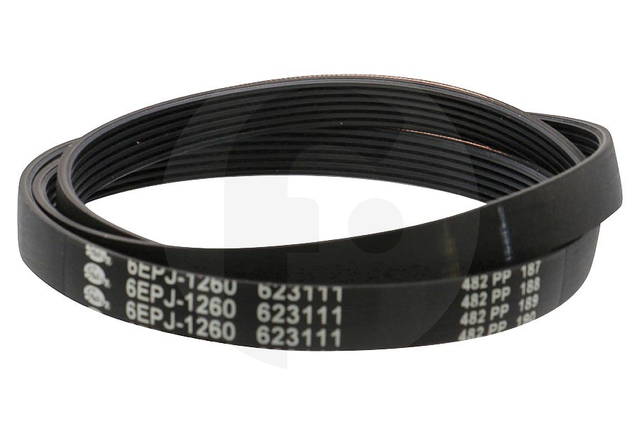 Hisense Lavadora Correa Poli-V (correa en V, correa dentada) 6EPJ 1260 para Gorenje y otros lavadora 623111