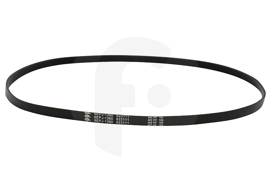 Hisense Lavadora Correa Poli-V (correa en V, correa dentada) 6EPJ 1260 para Gorenje y otros lavadora 623111