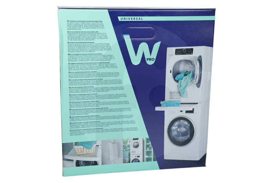 AEG Lavadora Kit de unión con Bandeja deslizante y Tendedero SKS101