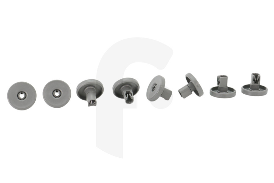 AEG Lavavajillas Ruedas Cesta inferior 8 Piezas para Zanussi y otros Lavavajillas 50286965004