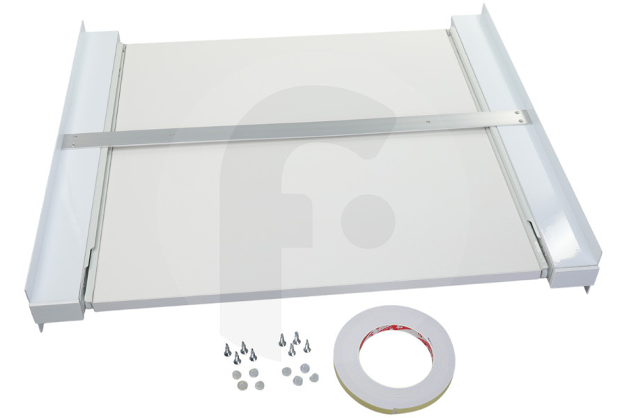 Universeel Lavadora Borde combinado universal de aluminio con encimera XL para lavadora 60301200 adecuado para entre otros Lavadoras y secadoras con bomba de calor