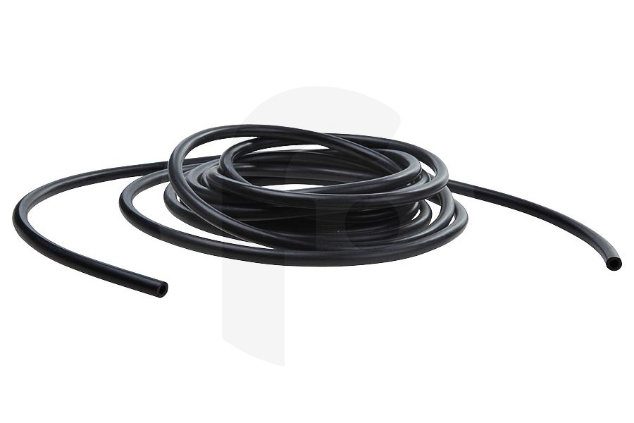 Electrolux Lavadora Manguera de nivel universal (manguera, manguera de goma, válvula de entrada de manguera) en rollo 5 metros negro lavadora 005302UN apto para entre otros 3,5 X 7,5 mm