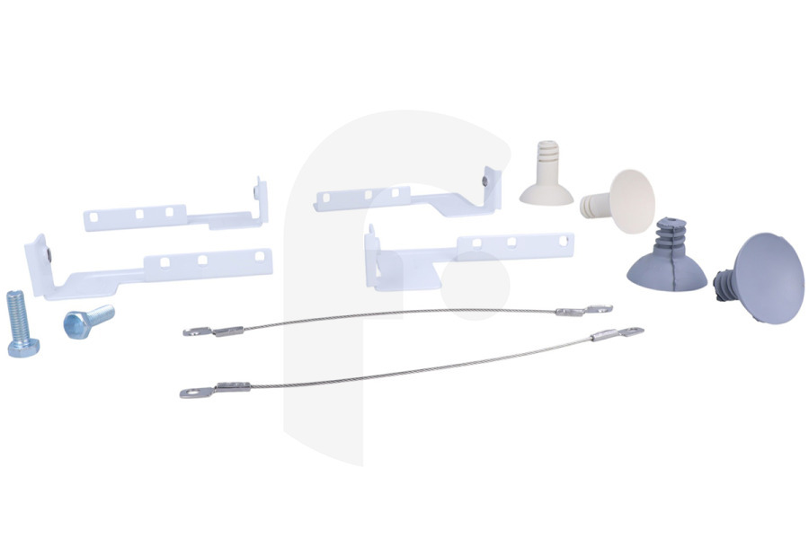 AEG Lavadora Marco intermedio (pieza intermedia, kit de superposición, conector) para AEG, Electrolux y otros lavadora y secadora 9029803708 adecuado para entre otros Lavadoras, secadoras de AEG, Electrolux y Zanussi