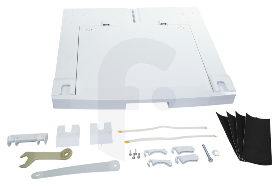 AEG 9029866283 Lavadora Kit Apilamiento Con Bandeja Extraíble AEG A1WYHSK1 Lavadora 9029803781 adecuado para entre otros Lavadoras, secadoras de 52-67cm