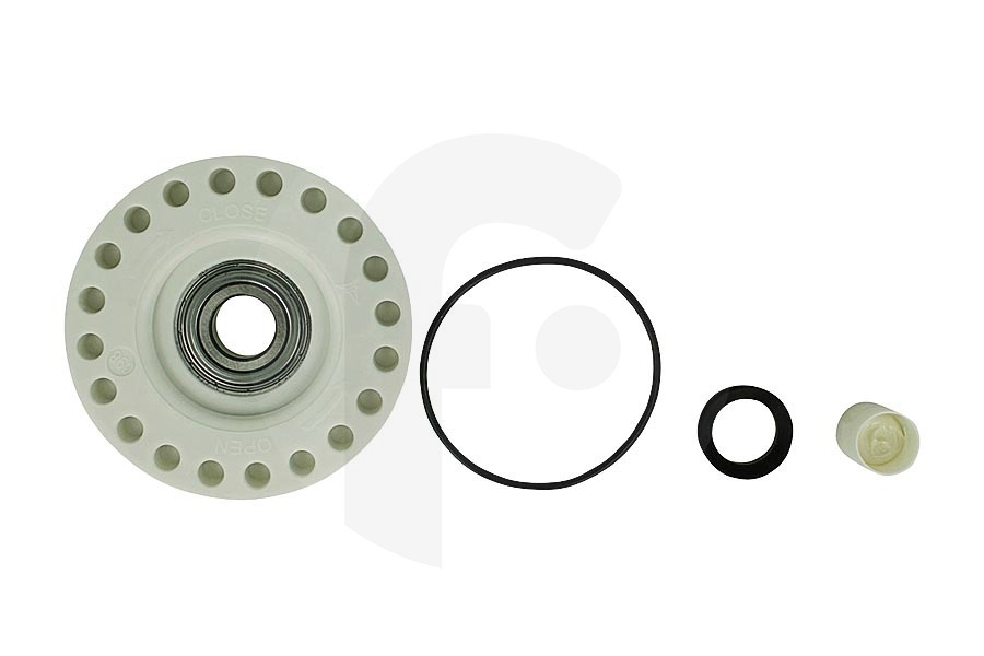 Electrolux Lavadora Cojinete (cojinete de apoyo, cojinete de tambor, cojinete de carenado) izquierda completo para, entre otros, AEG lavadora 4071430963