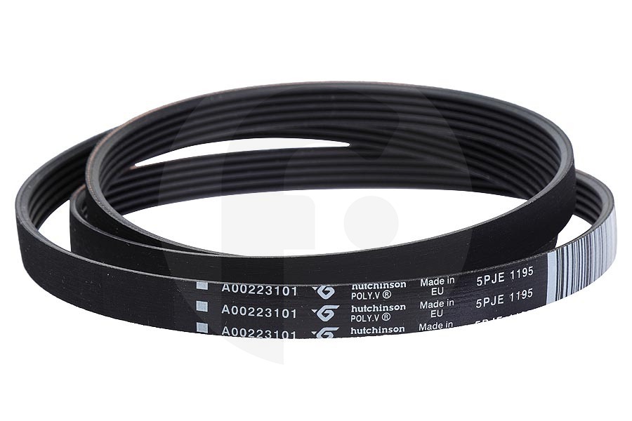Electrolux Lavadora Correa Poly-V (correa, correa en v, correa dentada) 1195 PJE5 para AEG, Electrolux y otros lavadora 140002231011