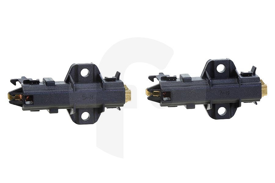 AEG Lavadora Escobilla de carbón (juego de escobillas de carbón) en el soporte de contacto pequeño para AEG, Electrolux y otros lavadora 4055050480 adecuado para entre otros Welling 1