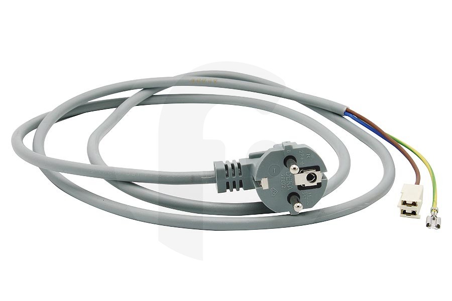 Electrolux Lavadora Cable de alimentación (cable de conexión, cable de red) para AEG, Electrolux y otros lavadora 3793813001 apto para entre otros L76485NFL, L89696DFL, ZWY61025WI