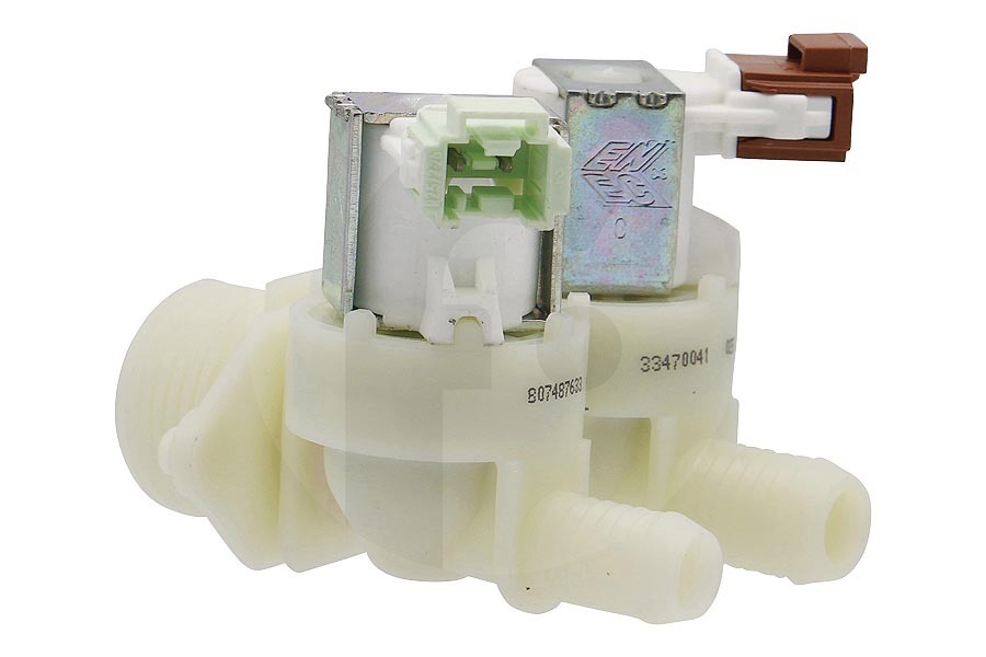 Electrolux Lavadora Válvula de entrada (caudalímetro) en ángulo para AEG, Electrolux y otros lavadora 8074876221
