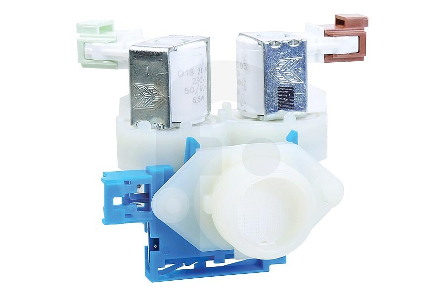 Válvula de entrada doble recta (2 vías) válvula magnética para AEG, Electrolux y otros lavadora 1325186508