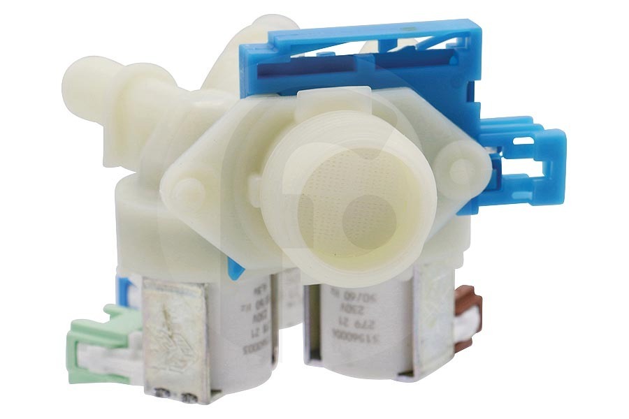 AEG Lavadora Válvula de entrada (electroválvula, caudalímetro) de 3 vías recta para AEG, Electrolux y otros lavadora 1325188207 adecuado para entre otros L76685FL, L89499FL2, WASL2E202