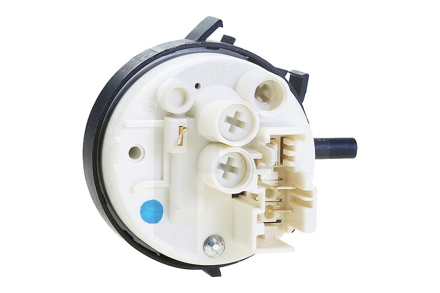 Whirlpool Lavadora Controlador de nivel (presostato, cámara de nivel, interruptor de nivel) 2 contactos sólo derecho lavadora 481227128554 adecuado para entre otros WAD6570, WAK8466, WA5340