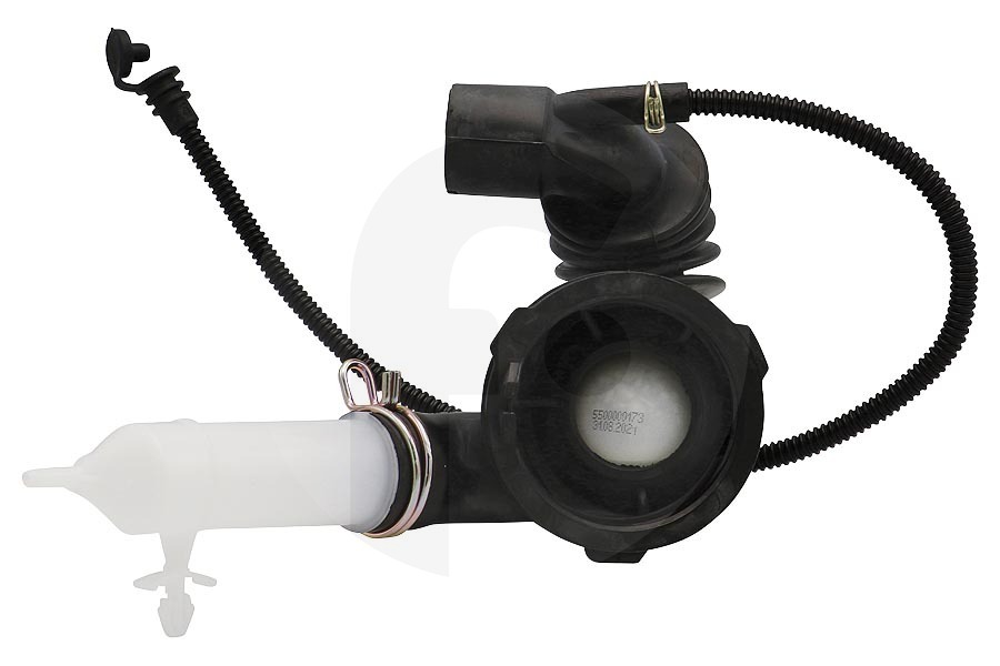 Balay Lavadora Manguera-filtro completo para Bosch, Siemens y otros lavadora 00480443, 480443 adecuado para entre otros WM14E160, WM14E420