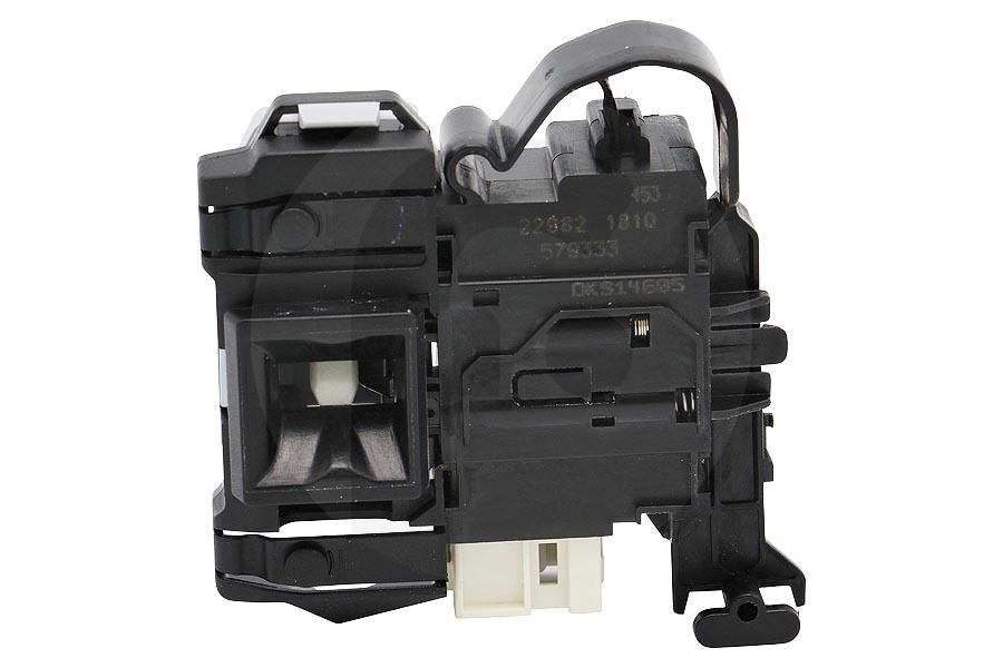 Hisense Lavadora Relé de puerta (bloqueo de puerta, interruptor de puerta, dispositivo de seguridad de puerta) para Gorenje y otros lavadora 579333 adecuado para entre otros WS168LNST, WFGE80141VM