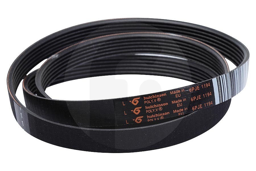 Indesit Correa Poli-V (correa en V, correa dentada) 1194 6PJE para Indesit y otros lavadora 144846, C00144846 adecuado para entre otros XWDE861480XWSSSEU, AQ104D49EUB