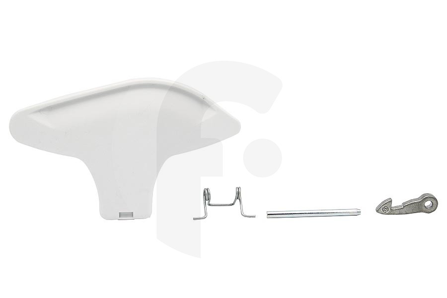 Indesit Lavadora Tirador de la puerta (asa) completa para Indesit y otros lavadora 270986, C00270986 adecuado para entre otros IWSB50651EU, IWC6165EU, IWSC5105EU