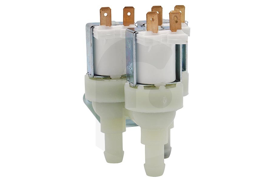 Miele Lavadora Válvula de entrada (válvula eléctrica, válvula de entrada de agua, medidor de flujo) triple cuadrada para Miele lavadora 1678013