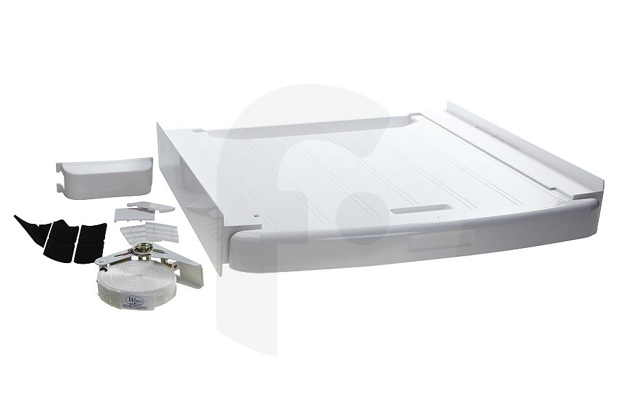 Bosch Secadora WPRO Marco intermedio universal (espaciador, kit de apilamiento, pieza conectora) con cajón para lavadora y secadora 484000008545 adecuado para entre otros Kit de apilamiento universal