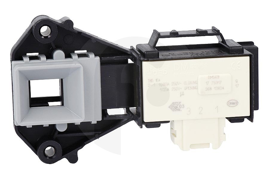 Whirlpool Lavadora Cierre eléctrico (relé DM569) lavadora 481075043881 adecuado para entre otros AWOC8211, WAK3462, DLC6001