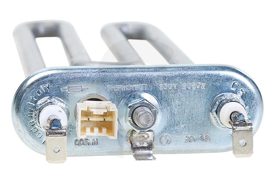 Whirlpool Lavadora Elemento calefactor universal (elemento) 2050W incl. protección (NTC) para, entre otros, Whirlpool lavadora 481010645279