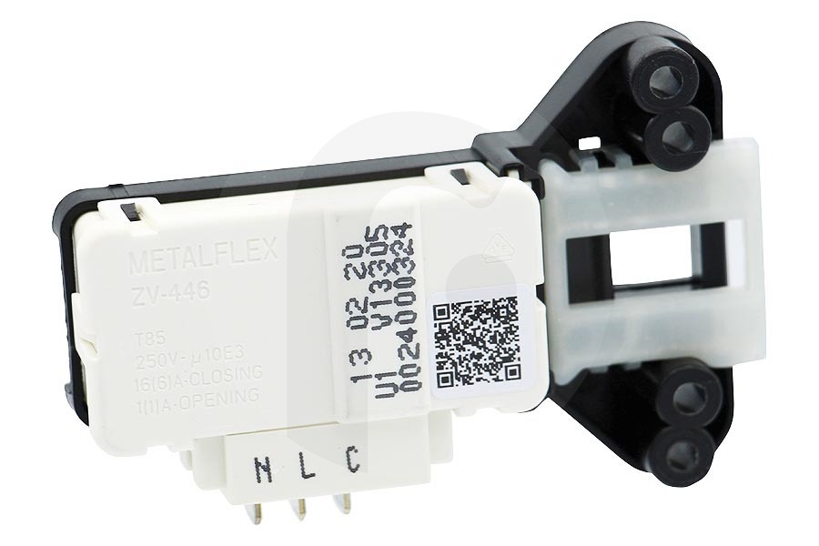 Haier Lavadora Haier relé de la puerta (bloqueo de puerta, seguridad puerta) 3 contactos lavadora 49046296, 0024000324 adecuado para entre otros MS1050ACE, LF11714CE, HW701479CE