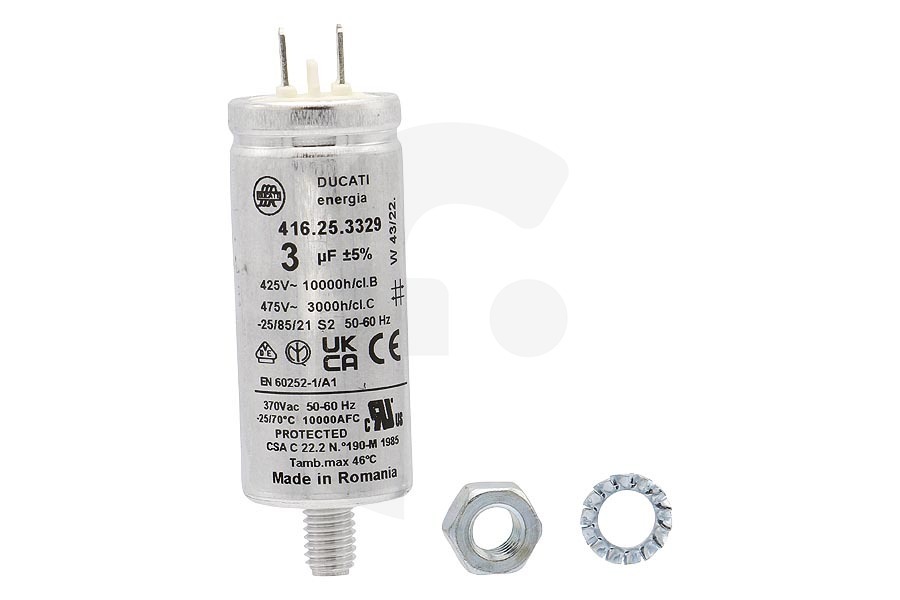Vogica Secadora Condensador alternativo 1115927012 Secadora apto para entre otros ESL4555LA, ESI6541LAX, F55412VI0
