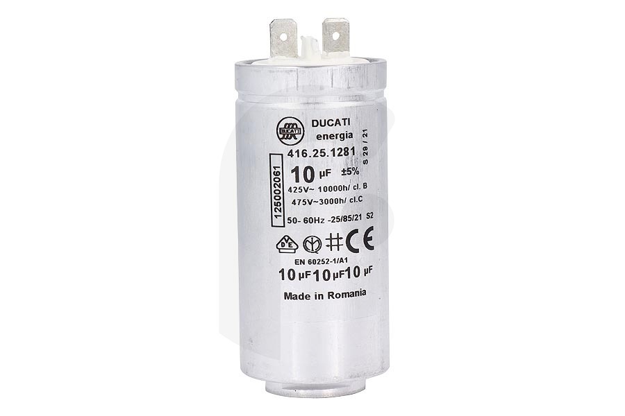 Novamatic AEG 1250020615 Secadora Condensador 10uF Lavadora Secadora apto para entre otros T65377AH3, T76385AH2, EDH3686GDE