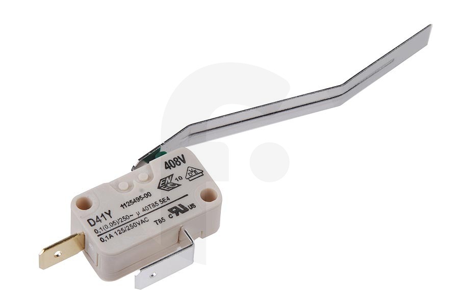 Aeg electrolux Secadora Interruptor (microinterruptor, bracket largo) para AEG, Electrolux y otros secadora 1125495000 apto para entre otros LTH55800, LTH57810
