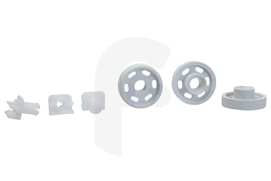 AEG Lavavajillas Ruedas de la cesta inferior juego de 8 para AEG, Electrolux y otros lavavajillas 4071300307