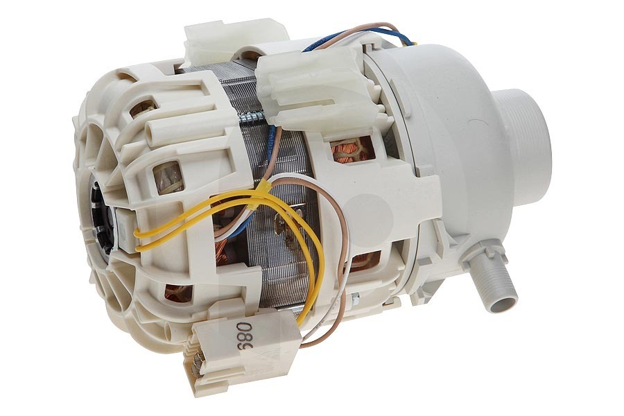 AEG Bomba de circulación (bomba de lavado) con carcasa de bomba EB085D25 / 2T Nidec 206731190 230V 50Hz 3uF Lavavajillas 1113196008 adecuado para entre otros F64760, F89020IM, F80874