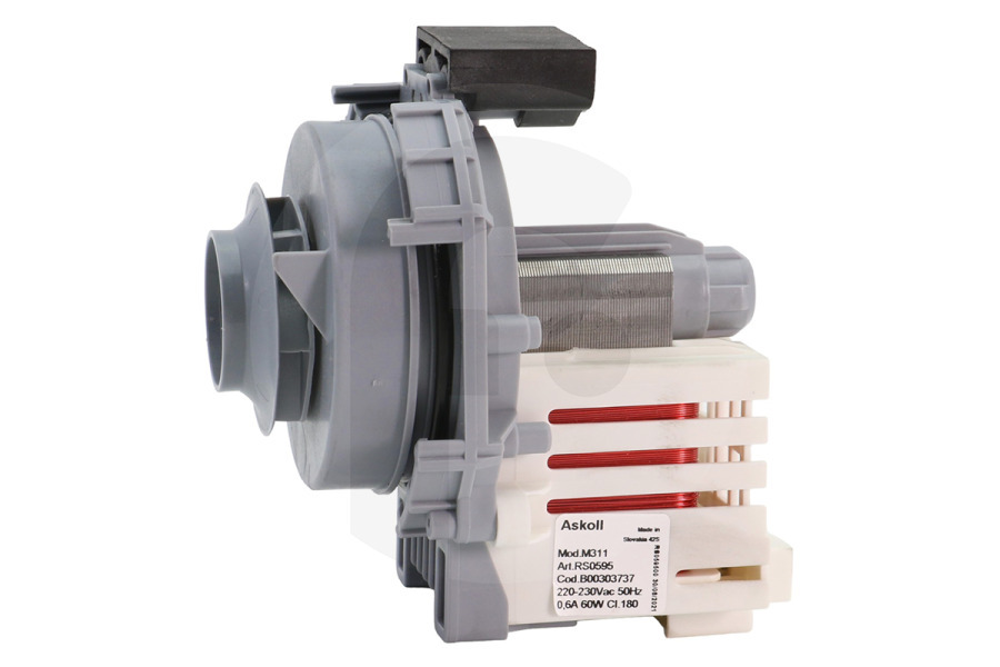 Hotpoint-ariston 303737, C00303737 Lavavajillas Bomba de circulación lavavajillas 256523 adecuado para entre otros DFG262, LFT114, LFT116