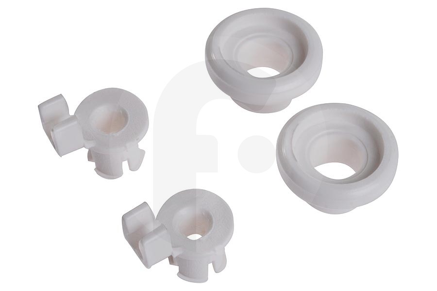 AEG Lavavajillas Ruedas cesta superior (estante) con clip de montaje plástico ⌀ 24 mm x 22 mm 2 piezas Lavavajillas 424717 adecuado para entre otros serie SMS