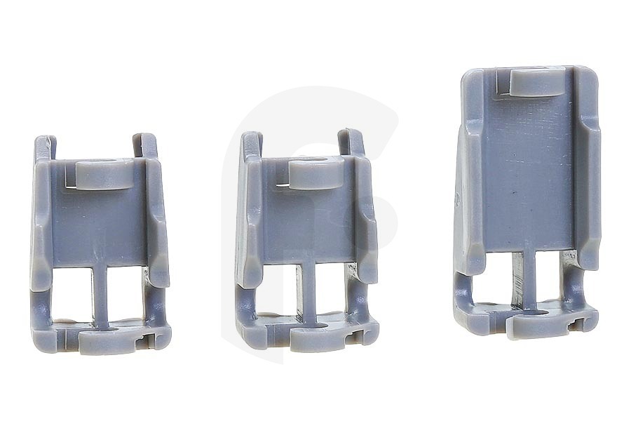 Neff Lavavajillas Juego de guías deslizantes para riel superior (cesta) plástico Lavavajillas 00418674 adecuado para entre otros SE66A592, SGU59A16