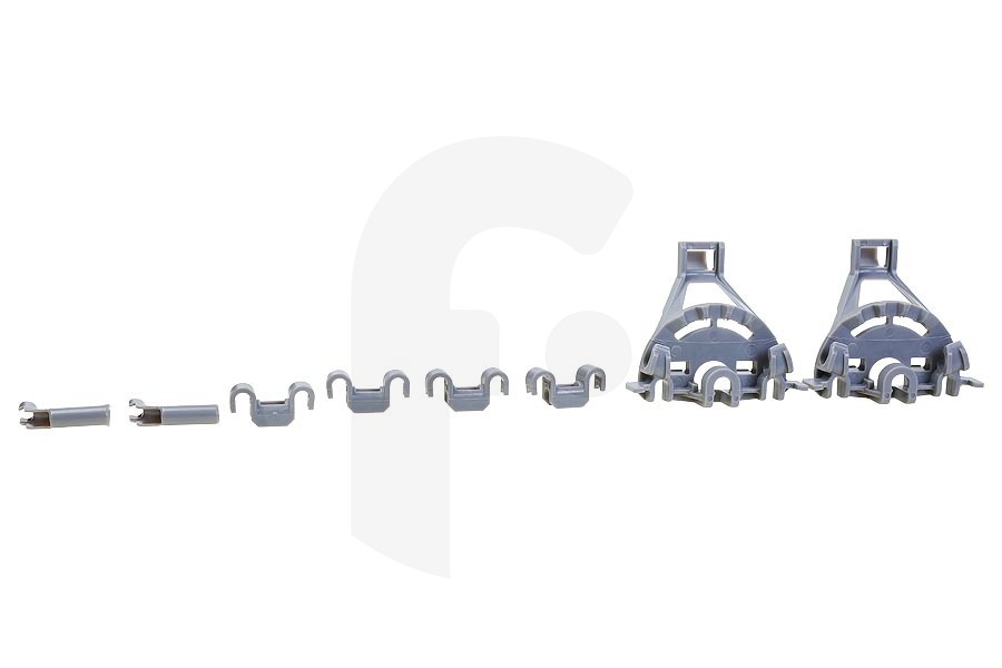 Neff Lavavajillas Juego de guías deslizantes para riel inferior (cesta) plástico Lavavajillas 00428344 adecuado para entre otros SGS53E05