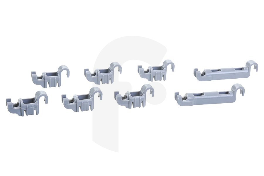 Neff Inserto cojinete (clip de fijación) de la cesta para Bosch, Siemens y otros lavavajillas 611472, 00611472 adecuado para entre otros SMS40M12, SBV63N00