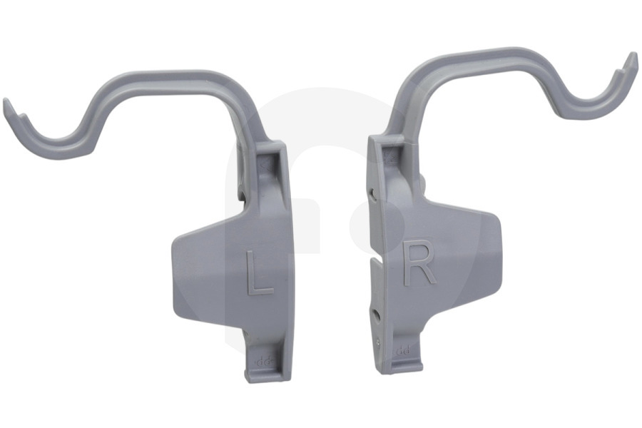Neff Lavavajillas Abrazadera (pestillo) de riel para cesta superior izquierda y derecha para Bosch, Siemens y otros lavavajillas 10029558 adecuado para entre otros SMU6ECS51E, SMV4HDX58E, SR23HI65ME