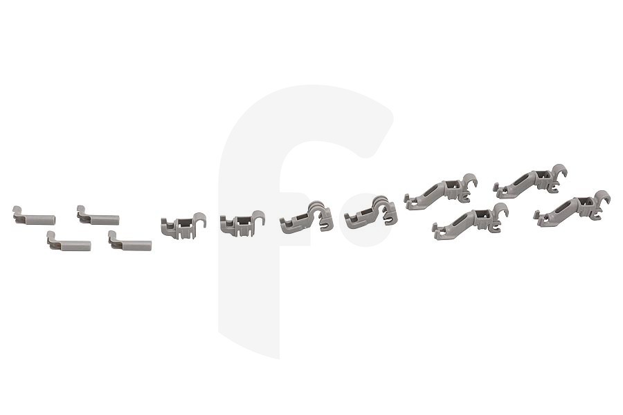 Neff Lavavajillas Clip de montaje del portaplatos de la cesta inferior para Bosch, Siemens y otros lavavajillas 632374, 00632374 adecuado para entre otros SN278I04TT, SME88TD02E, SHX9PT55UC