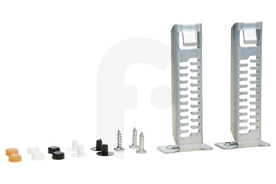 Neff Lavavajillas Kit de montaje inferior (soportes de montaje) para Bosch, Siemens y otros lavavajillas 612653, 00612653 adecuado para entre otros SPI69T05EU, SN75T090EU