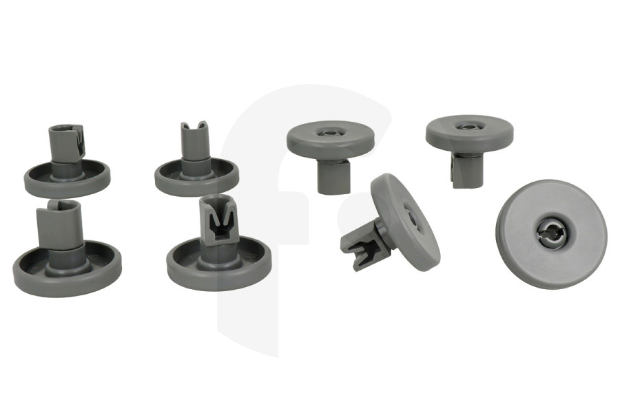 AEG Lavavajillas Ruedas Lavavajillas entre otros Atag, Gorenje, Pelgrim Cesta inferior 8 Piezas 356475 adecuado para entre otros VA6311AFUU, VA6111PTUU