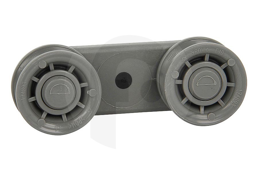 Whirlpool Lavavajillas Beko rueda (ruedas) de la guía de la cesta superior lavavajillas 1752600400 adecuado para entre otros DSN1320X, DSFN6530, GIN9220E