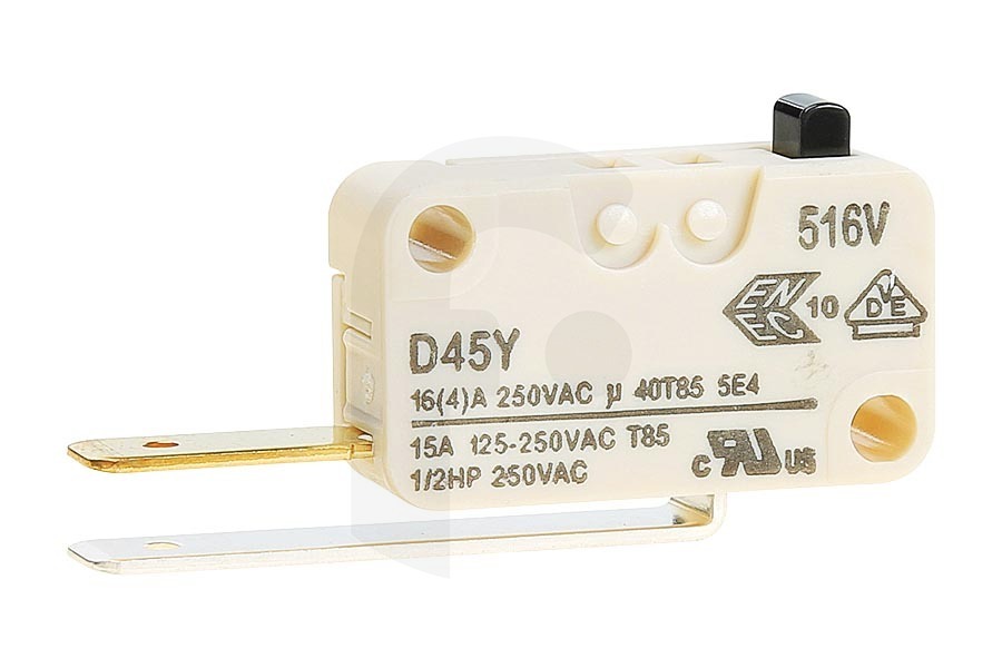 Whirlpool Lavavajillas microinterruptor de cerradura de puerta para lavavajillas 1731980300 adecuado para entre otros DIN4430, DFN6632