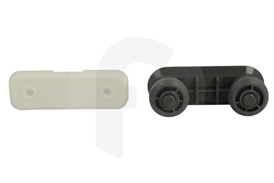 Whirlpool Lavavajillas Rueda de guía de la cesta (soporte de riel) de la cesta superior (rejilla superior) para Indesit y otros lavavajillas 627134, C00627134 adecuado para entre otros DIS16, DFG2631MEU, ADP422IX