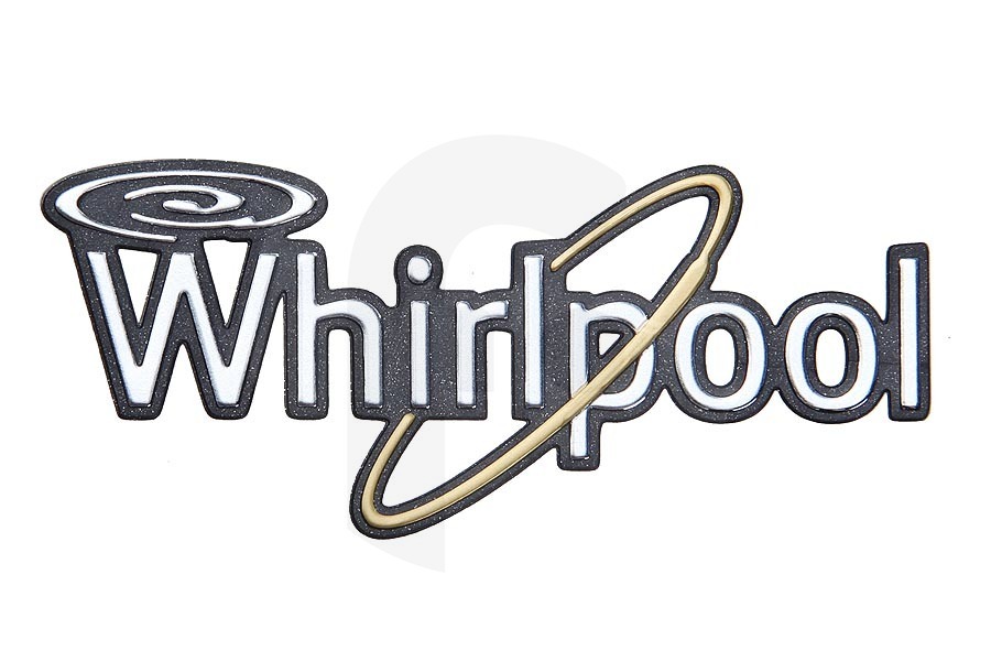 Whirlpool C00312872 Lavavajillas Adhesivo (logotipo Whirlpool) para lavavajillas 481010465600 adecuado para entre otros varios refrigeradores y congeladores Whirlpool