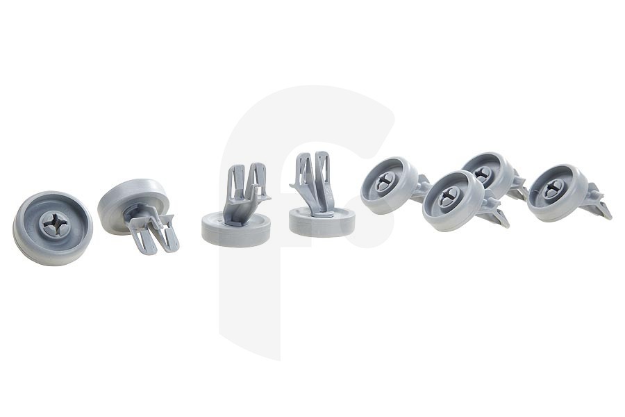 Bauknecht Lavavajillas Ruedas Lavavajillas entre otros Bauknecht, Whirlpool Cesta inferior 8 Piezas 481252888112 adecuado para entre otros 904-937-949 ADP-GSI 4048
