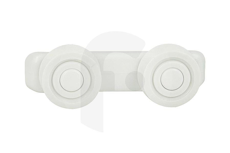 Whirlpool Lavavajillas Guía de riel de ruedas cesta superior (estante) plástico Lavavajillas 480140101547 adecuado para entre otros ADG4551, ADP750, ADG850