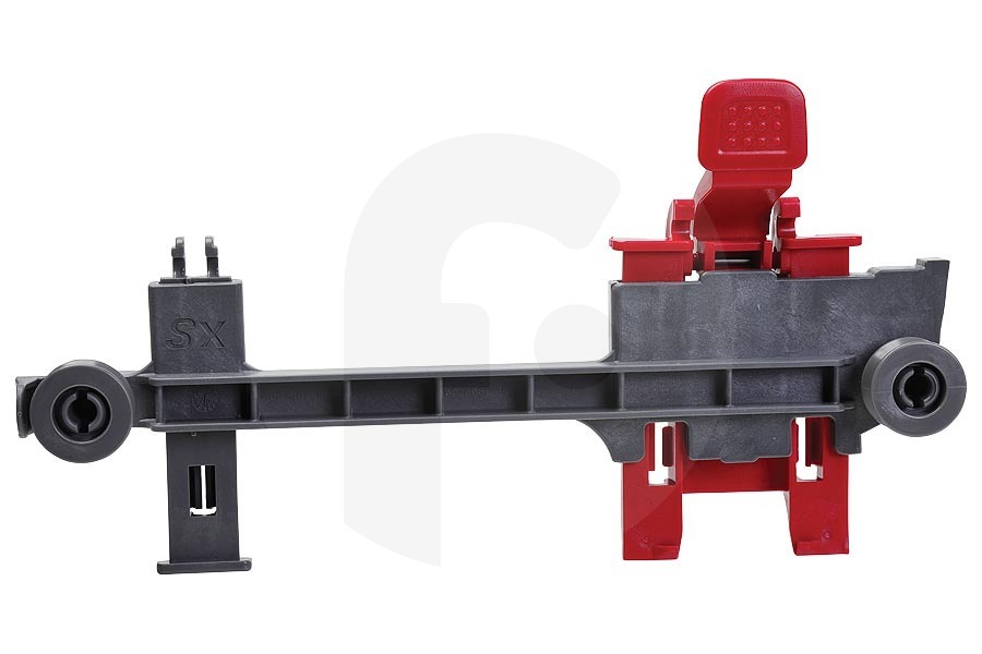 Whirlpool Lavavajillas Regulador de altura (riel, guía) de la cesta superior (rejilla superior) izquierdo para Whirlpool y otros lavavajillas 533261, C00533261 adecuado para entre otros WFE2B16, WCIC3B16, WUIE2B19