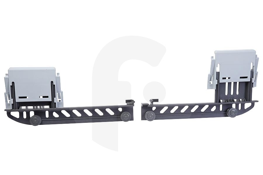 Whirlpool Lavavajillas Guía (riel) de la cesta superior (rejilla superior) 2 piezas para Whirlpool y otros lavavajillas 481010602675 adecuado para entre otros ADP100WH, ADG8000AIX, GSX81414A