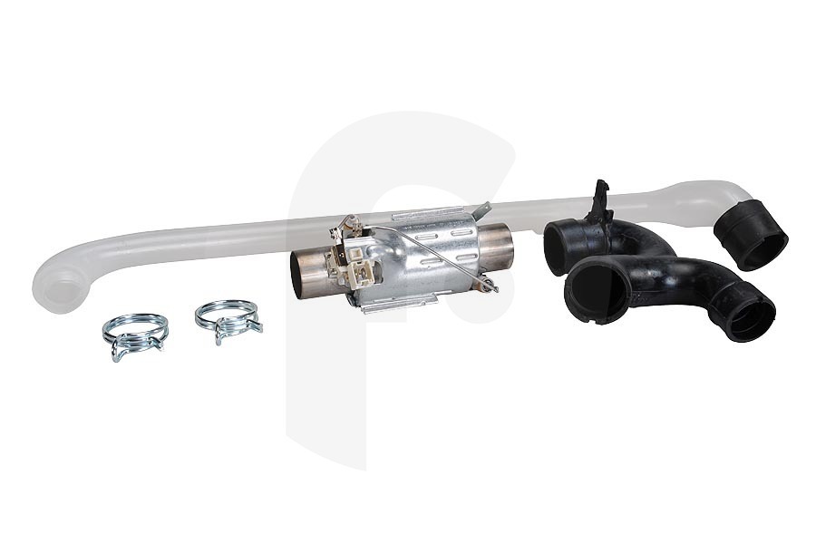 AEG Lavavajillas Juego de repuesto (conversión) de tubo vertical (tubo de entrada) y elemento calefactor 2000W Lavavajillas 50290104004 adecuado para entre otros DE6544 con verw.element