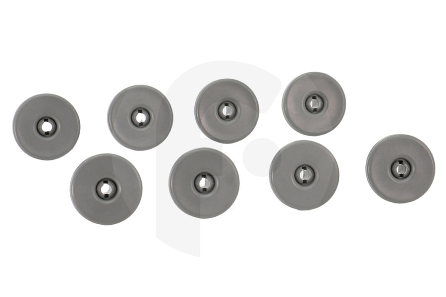 AEG Lavavajillas Ruedas Cesta inferior 8 Piezas para Zanussi y otros Lavavajillas 50286965004 adecuado para entre otros ZDF311, FDF322, ESF64011