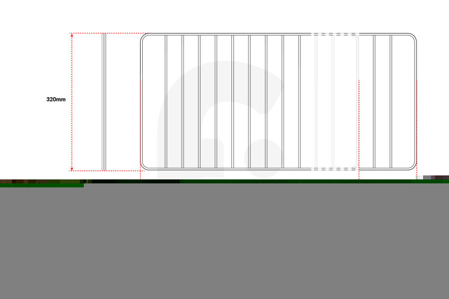 Zanussi Congelador Rejilla apto para Universeel Extensible de 380 mm a 640 mm